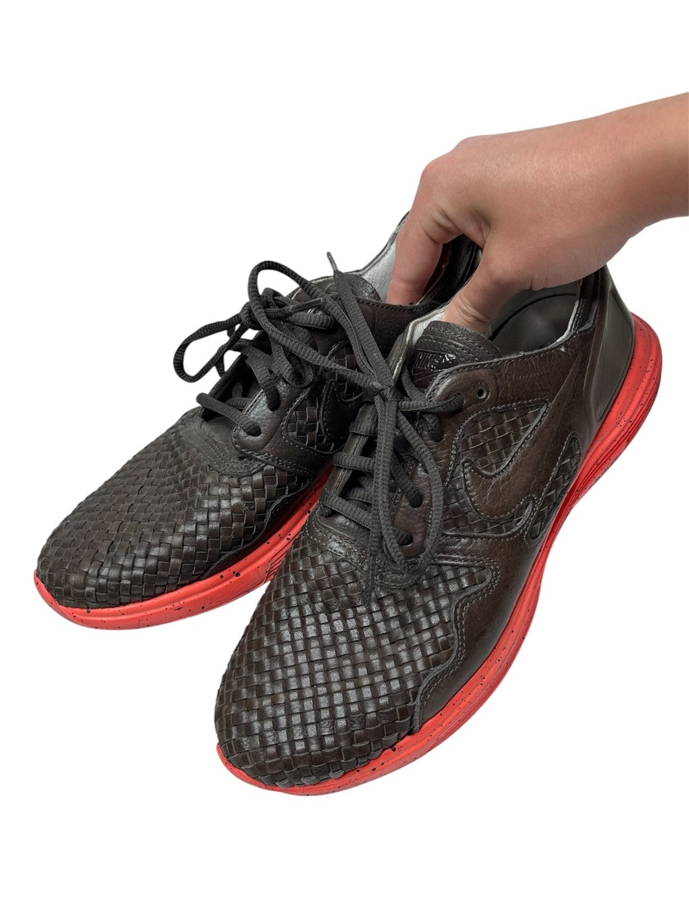 NIKE Lunar Flow Woven Leather TZ sneakers Size 9